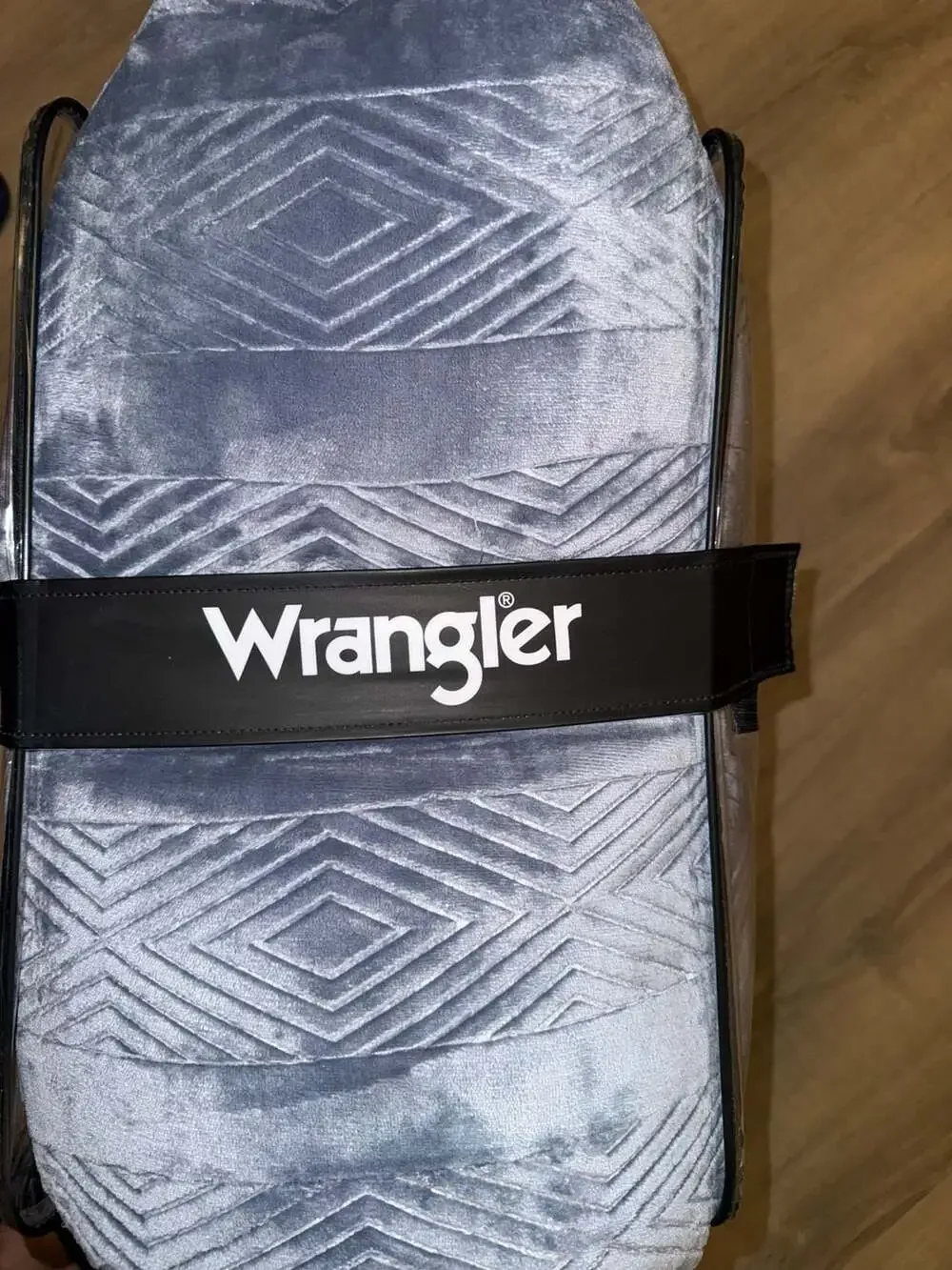 Wrangler 3-Piece Plush Comforter Set Full Queen Blue